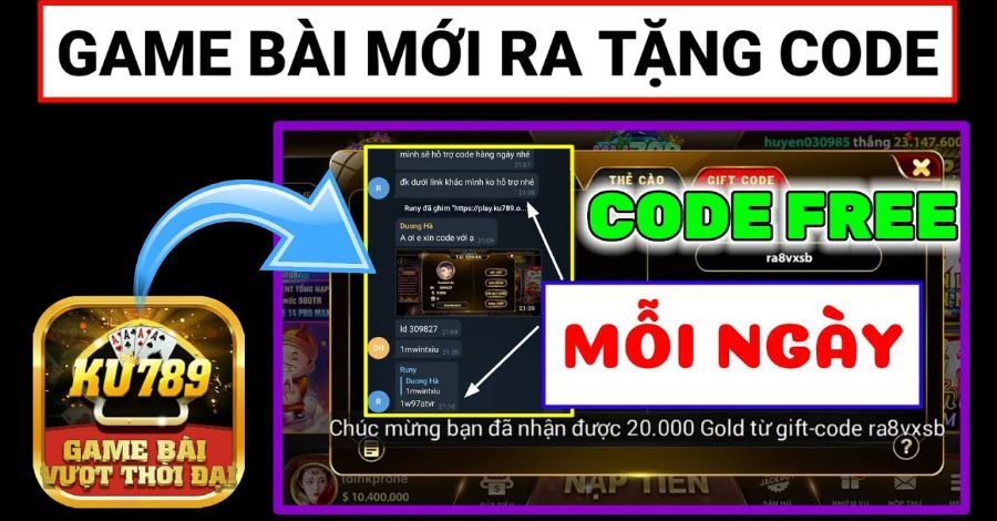 Điều kiện nhận code Ku789 dành cho game thủ