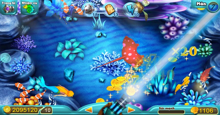 Bắn cá online với nhiều ưu điểm vượt trội tại cổng game Ku789