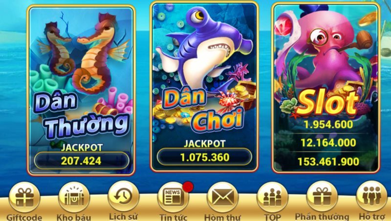 Bắn Cá đổi thưởng tiền mặt sở hữu giao diện bắt mắt, đồ họa đỉnh cao
