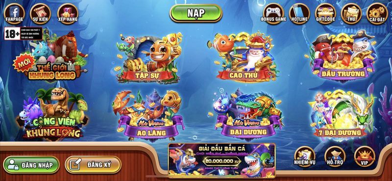 Tải app Vua Bắn Cá đổi thưởng về máy để tham gia trải nghiệm game