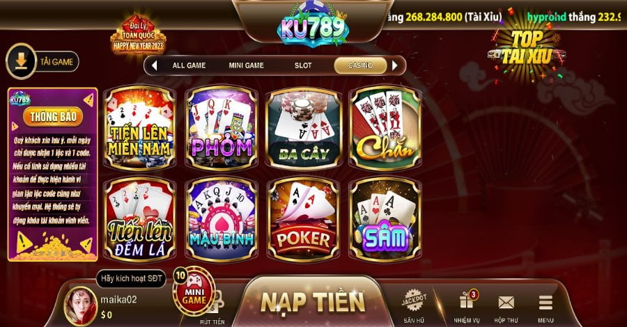 Cách truy cập vào game Poker tại sảnh Casino