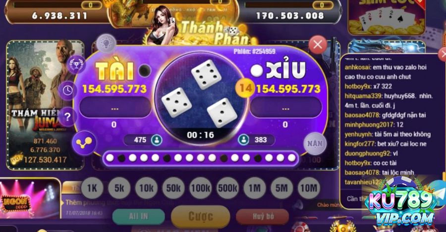 Đa dạng cửa đặt game tài xỉu rút tiền mặt