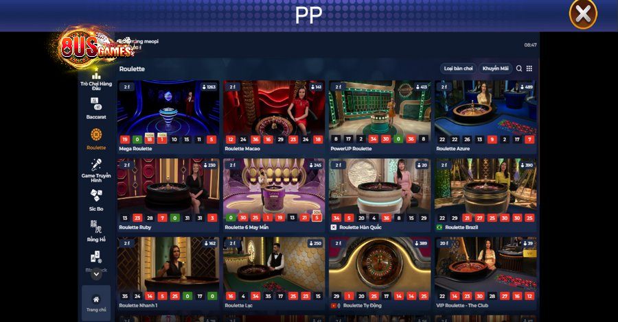 Sảnh chơi PP Video đa dạng sản phẩm