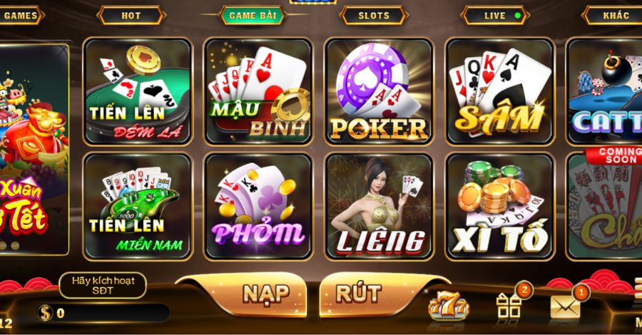 Game bài đổi thưởng là nhưng tựa game trực tuyến phổ biến trên thị trường