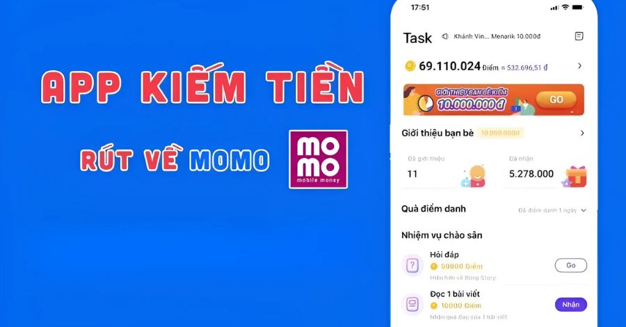 App chơi game kiếm tiền rút về Momo mang đến trải nghiệm giải trí thú vị cho người chơi